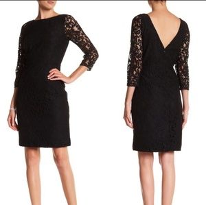 J Crew Wedding Black Lace Sheath Dress size 0P